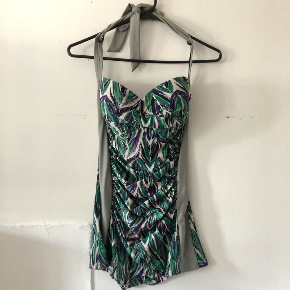 Vintage inspired pin up bathing suit